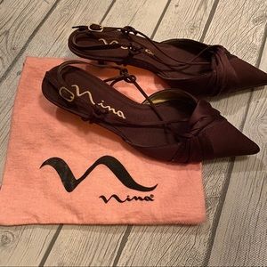 Nina Kitten Heel, Brown, 7 1/2